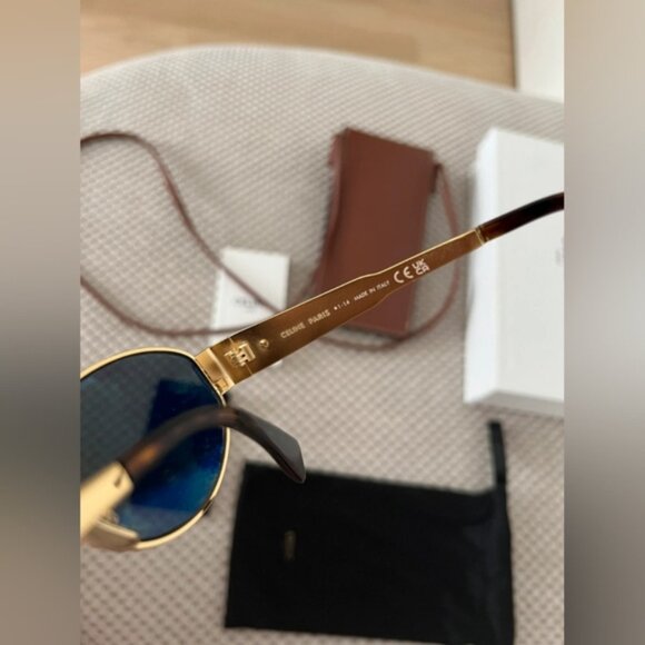 Celine Triomphe Metal Sunglasses - Picture 5 of 8